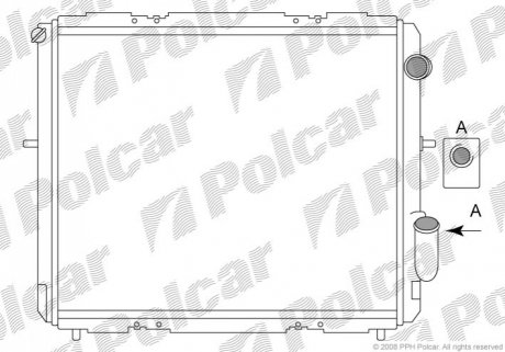 Радиатор охлаждения Polcar 600608A5 (фото 1)