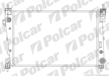 Радіатор охолодження Polcar 142108-2