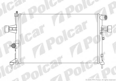 Радиатор охлаждения Polcar 550808-6