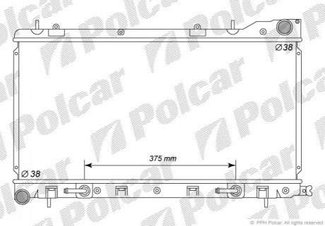 Радиатор охлаждения Polcar 7239083K
