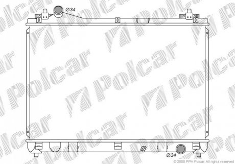 Радиатор охлаждения Polcar 7426083K