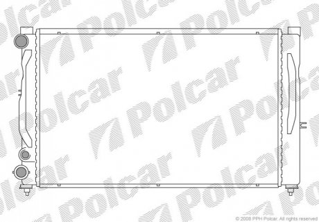 Радиатор охлаждения Polcar 132408-1