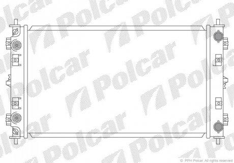 Радіатор охолодження Polcar 241008-1