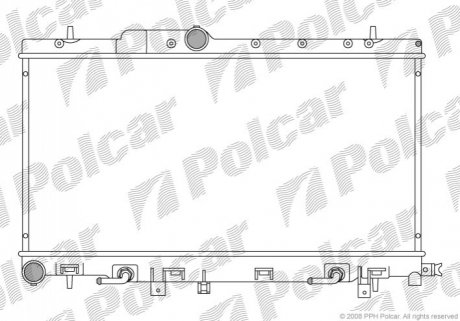 Радиатор охлаждения Polcar 721208-4 (фото 1)