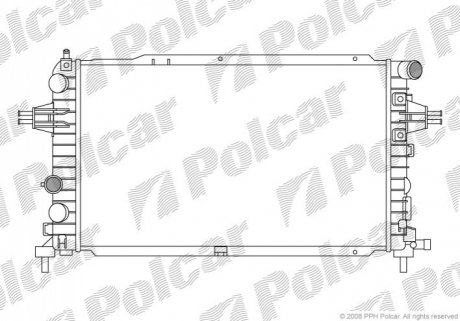 Радіатор охолодження Polcar 550908-5