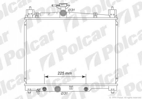 Радіатор охолодження Polcar 810308-2