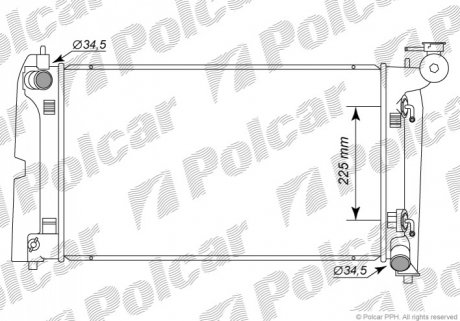 Радиатор охлаждения Polcar 811308-5