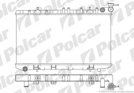 Радіатор охолодження Polcar 2728081K (фото 1)