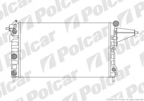 Радіатор охолодження Polcar 551408-1