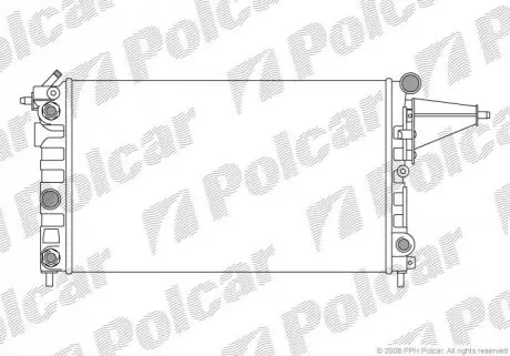 Радиатор охлаждения Polcar 551408-1