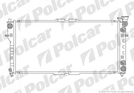 Радіатор охолодження Polcar 322508-2