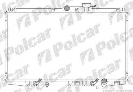 Радиатор охлаждения Polcar 381808-4