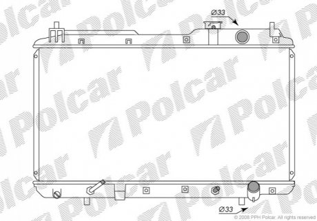 Радіатор охолодження Polcar 387508-1
