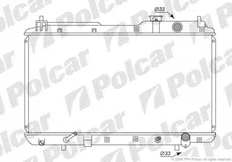 Радиатор охлаждения Polcar 387508-1
