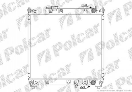 Радіатор охолодження Polcar 740308-2