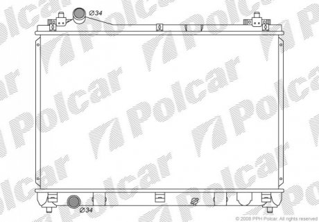Радиатор охлаждения Polcar 7426081K (фото 1)