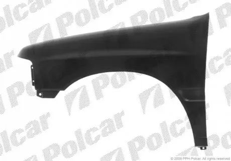 Крило переднє праве Polcar 395002