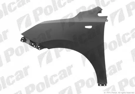 Крыло переднее правое Polcar 404802-1