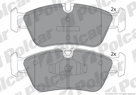 Тормозные колодки Polcar S70-0032