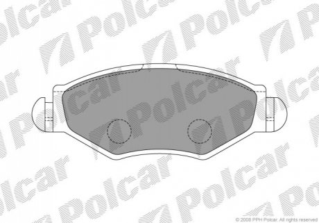 Гальмівні колодки Polcar S70-0070 (фото 1)