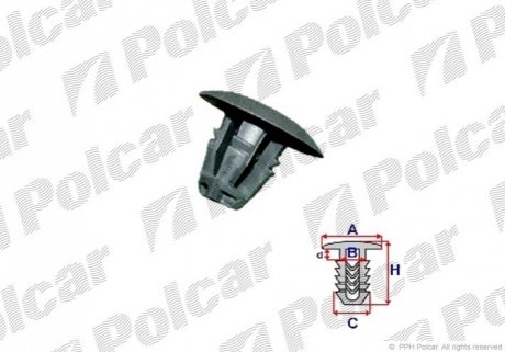 Крепление обшивки Polcar RXC10149