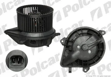Вентилятор салону Citroen Berlingo/Peugeot Partner 96-15 +AC Polcar 2351NU-1
