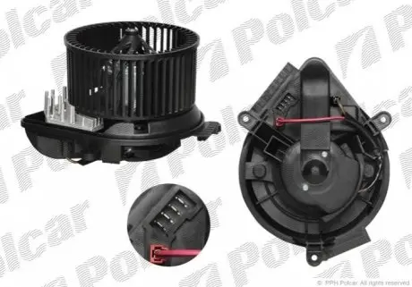 Вентилятор кабіни Polcar 5745NU-1