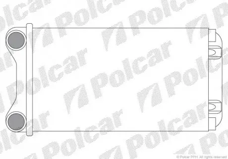 Радіатор пічки Audi A4 01- Polcar 1325N8A1