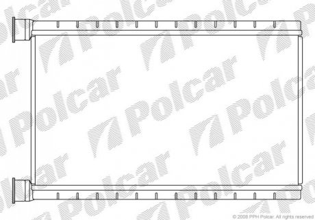 Радіатор обігріву Polcar 2001N81X (фото 1)