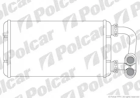 Радіатор обігріву Polcar 2007N8-4