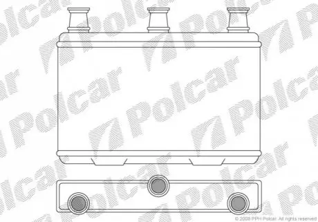Радіатор обігріву Polcar 2017N8-1