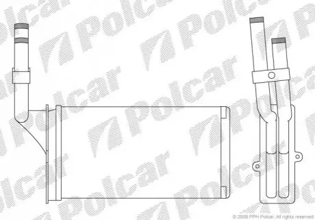 Радіатор обігріву Polcar 2304N8-3