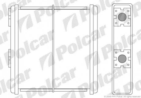 Радіатор обігріву Polcar 2728N8A1