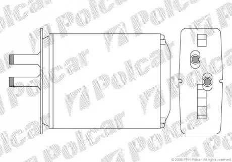 Радіатор обігріву Polcar 3017N8-2