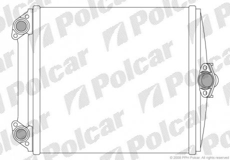 Радіатор пічки Mercedes 124 / E-Klasse, 84-/ 93-96 Polcar 5014N8-2 (фото 1)