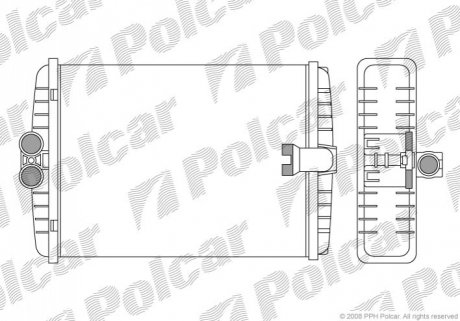 Радиатор обогрева Polcar 5015N8-1