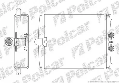 Радиатор обогрева Polcar 5024N8-2