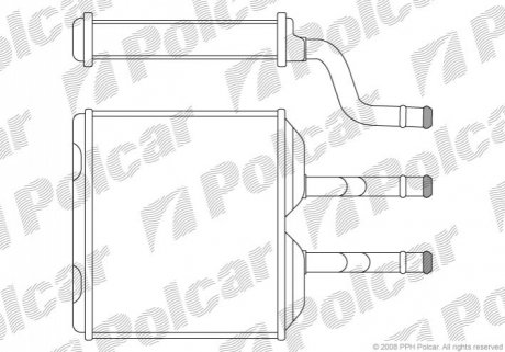 Радиатор обогрева Polcar 5555N8-1