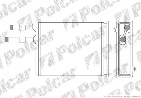Радiатор пiчки Fiat Ducato/Peugeot Boxer 94 - Polcar 5702N8-1 (фото 1)