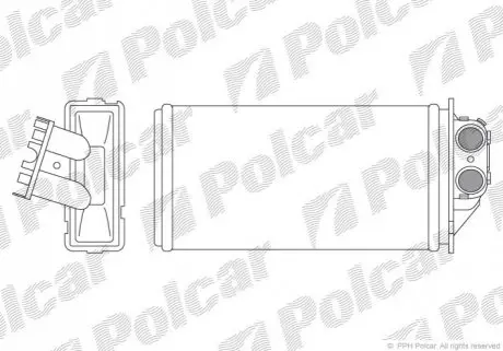 Радиатор обогрева Polcar 5710N8-2