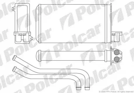 Радіатор обігріву Polcar 5722N8-3