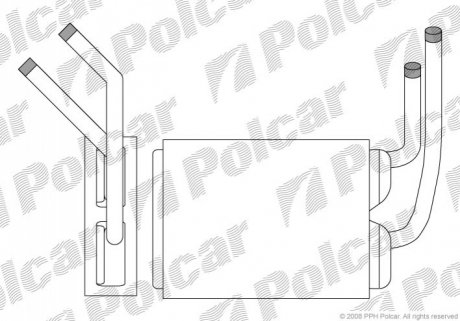 Радиатор обогрева Polcar 6003N8-1