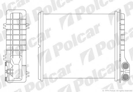 Радиатор обогрева Polcar 6030N8-2 (фото 1)