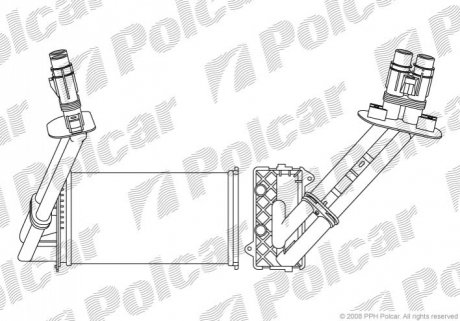 Радіатор обігріву Polcar 6032N8-3