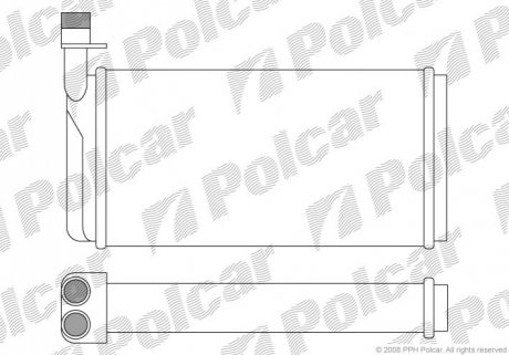 Радиатор обогрева Polcar 6521N8-2 (фото 1)