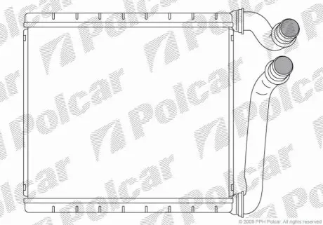 Радиатор обогрева Polcar 9555N81X