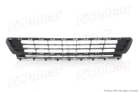 Решітка бампера передн. центр. (хром) VW Golf VII 12- Polcar 95C22710