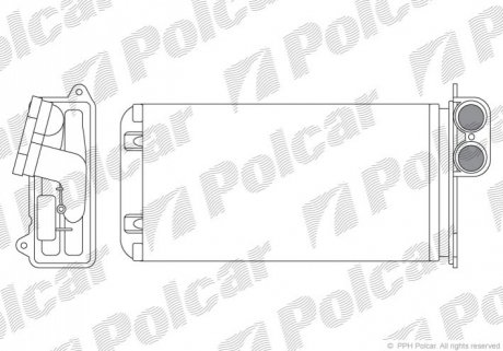 Радиатор обогрева Polcar 2308N8-1 (фото 1)