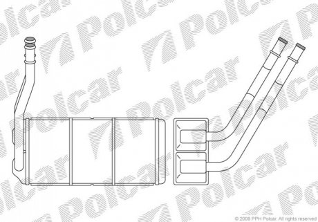 Радиатор обогрева Polcar 4310N8-1