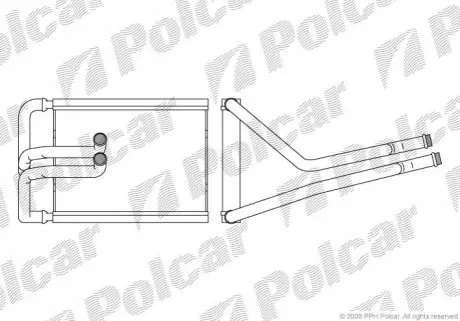 Радіатор обігріву Polcar 4047N81X